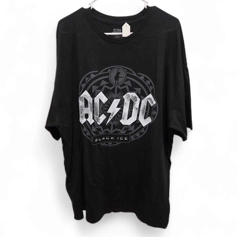 Black AC/DC Graphic Concert T-Shirt